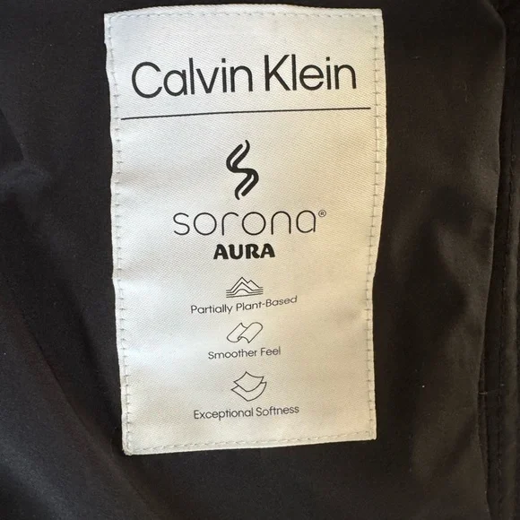 Calvin Klein Black Faux Fur Puffer Coat - Picture 5 of 5